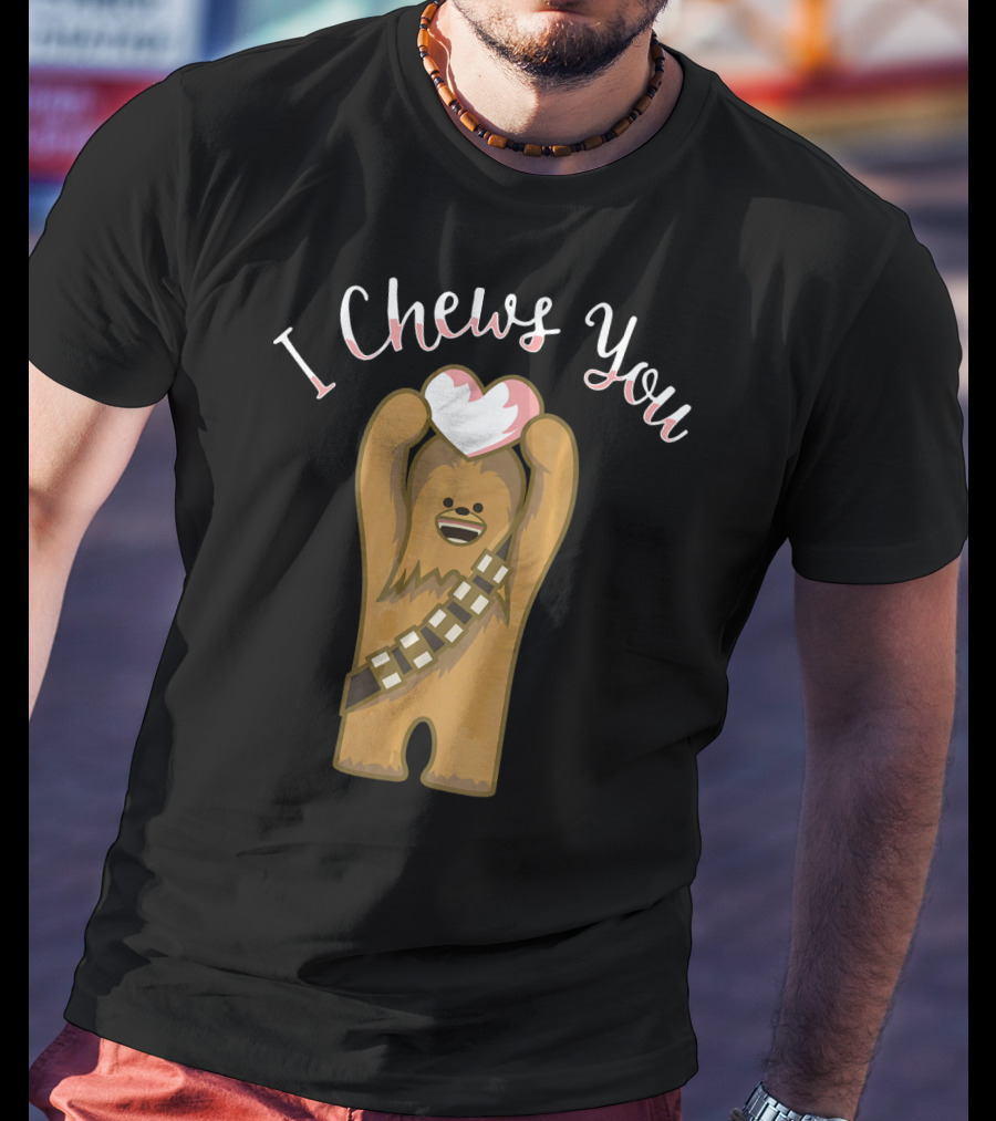 Star Wars Valentines I Chews You Chewbacca Heart T-Shirt