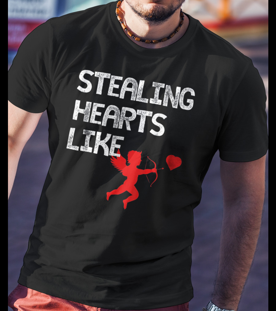 Stealing Hearts Like Cupid Kids Funny Va T-Shirt