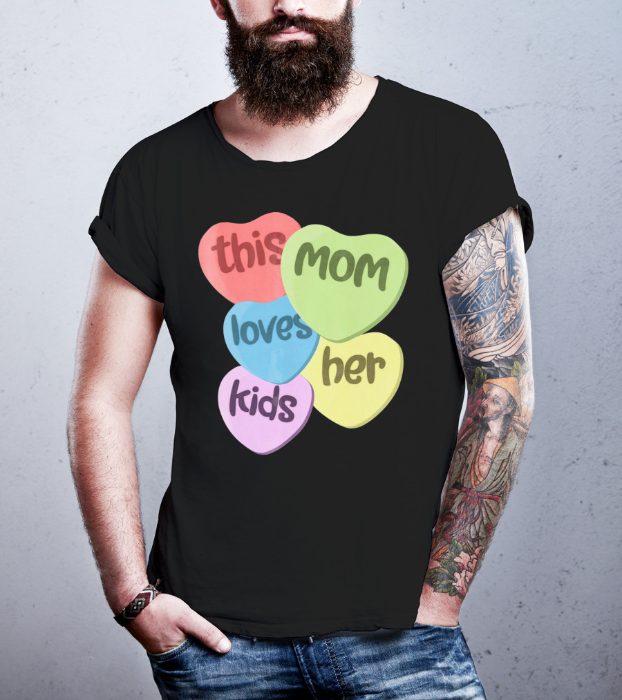 This Mom Loves Her Kids Valentines T-Shirt