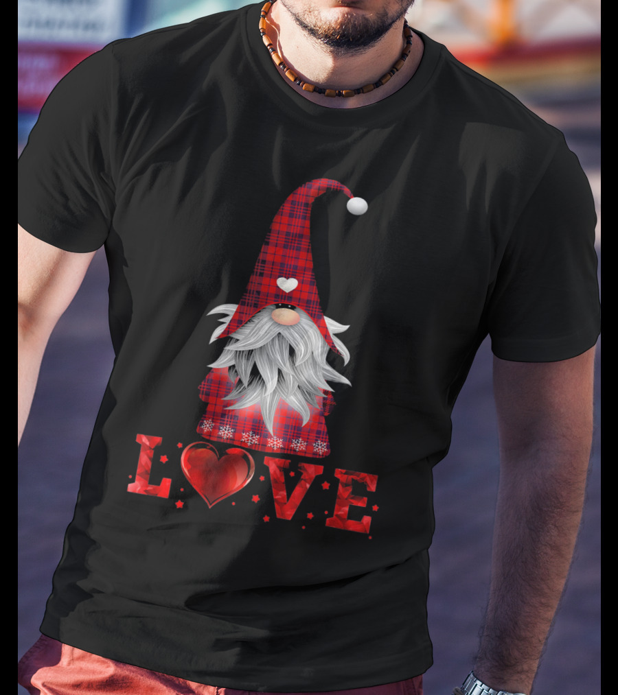 Love Tomte Valentines Day Gnome Nisse T-Shirt