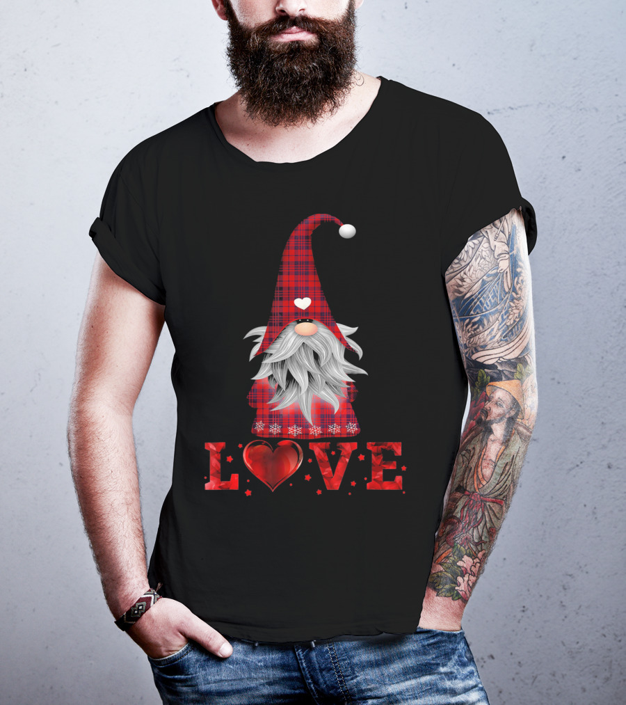 Love Tomte Valentines Day Gnome Nisse T-Shirt