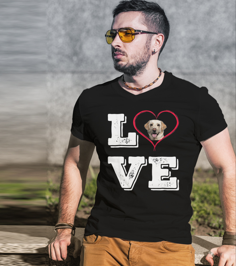 Labrador Retriever Love Heart T-Shirt