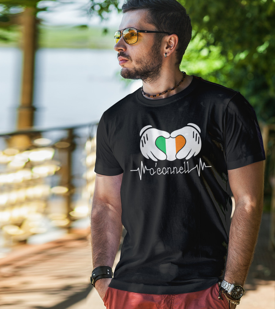 Irish Heartbeat O'Connell Hands Flag T-Shirt