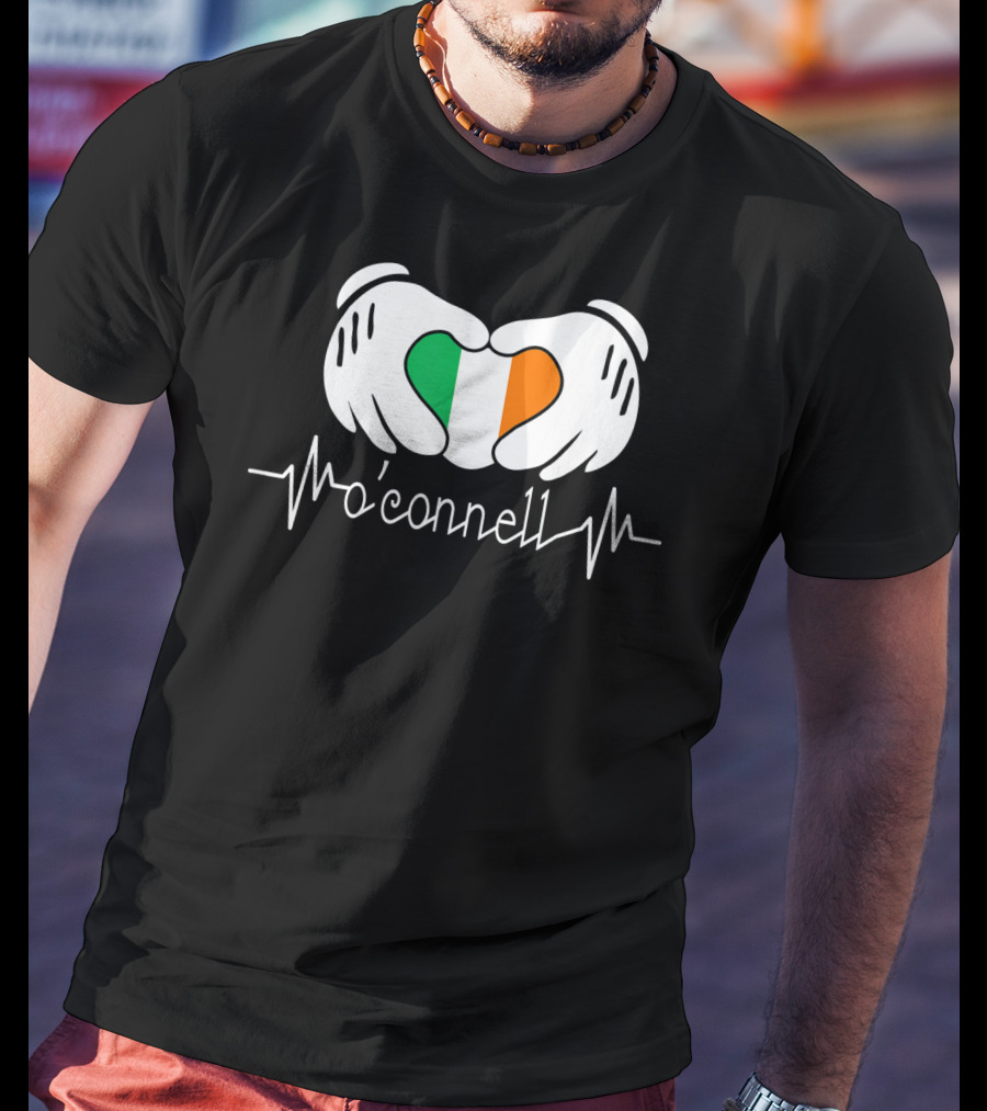Irish Heartbeat O'Connell Hands Flag T-Shirt
