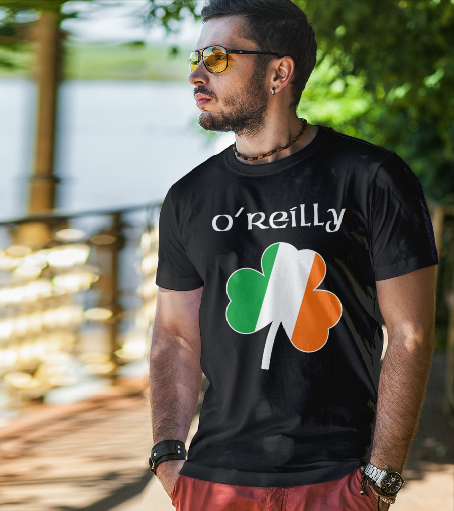 O'Reilly Irish Flag Shamrock Ireland T-Shirt