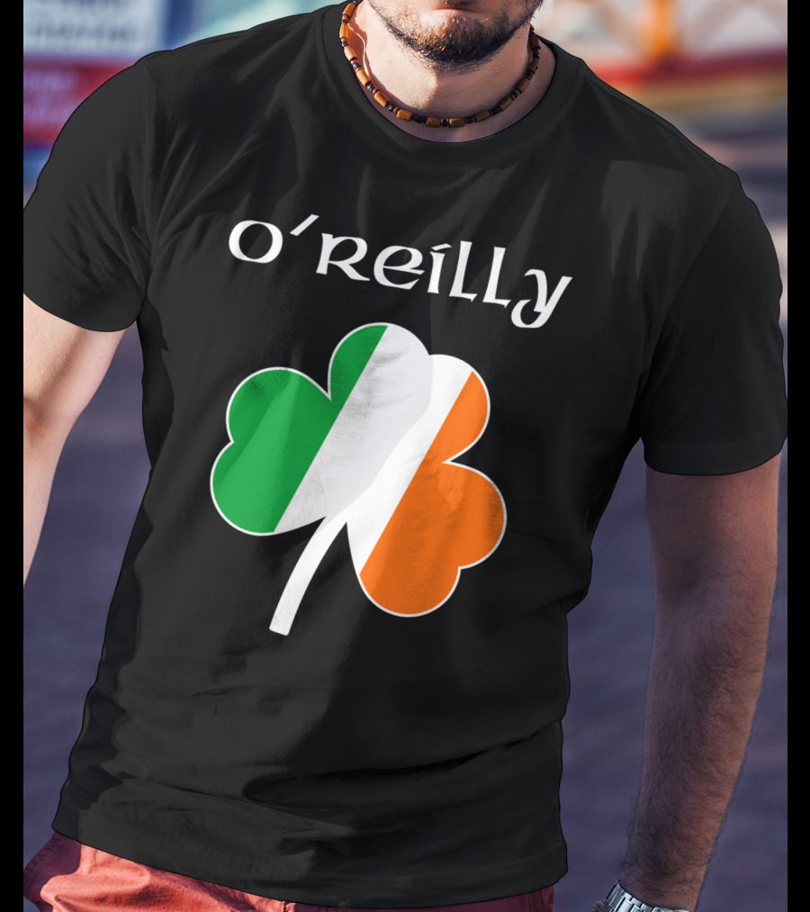 O'Reilly Irish Flag Shamrock Ireland T-Shirt