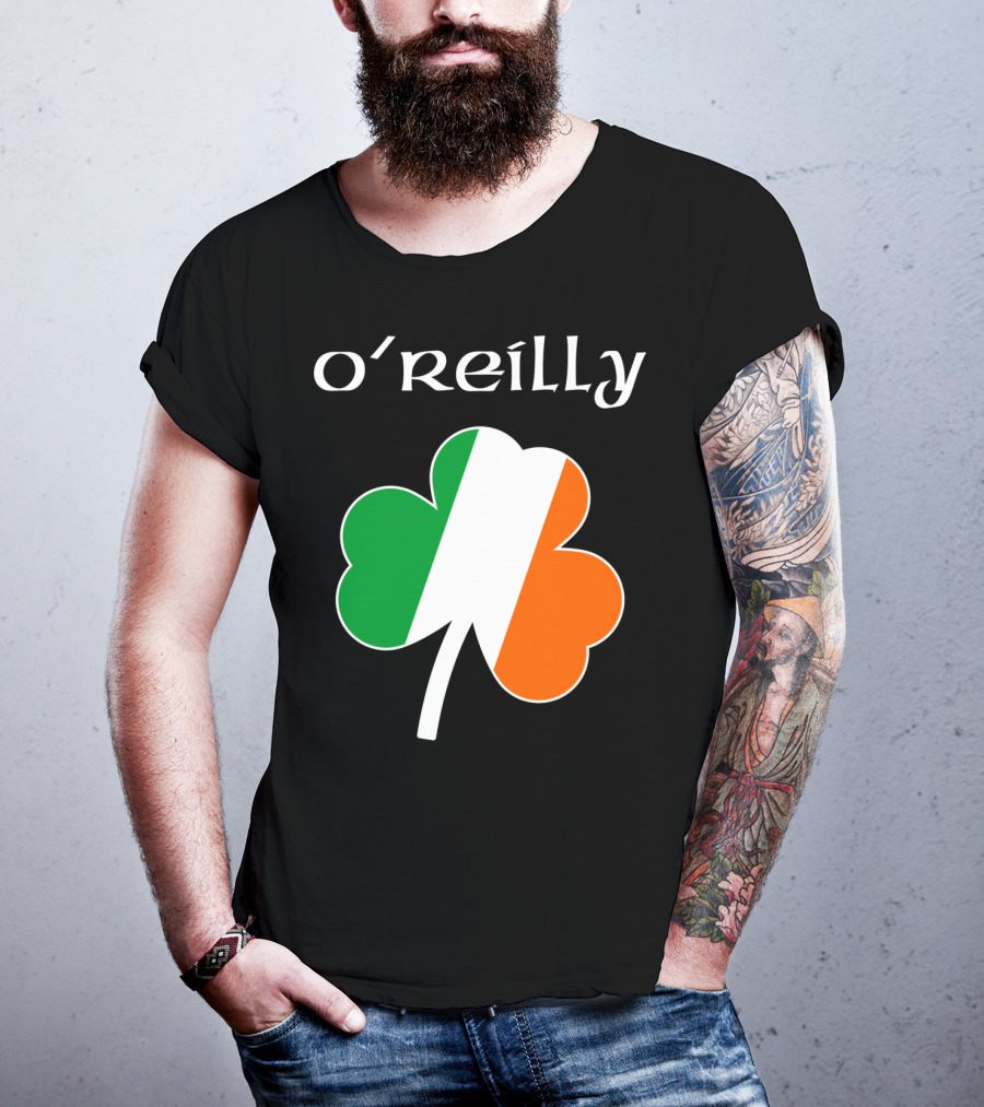 O'Reilly Irish Flag Shamrock Ireland T-Shirt