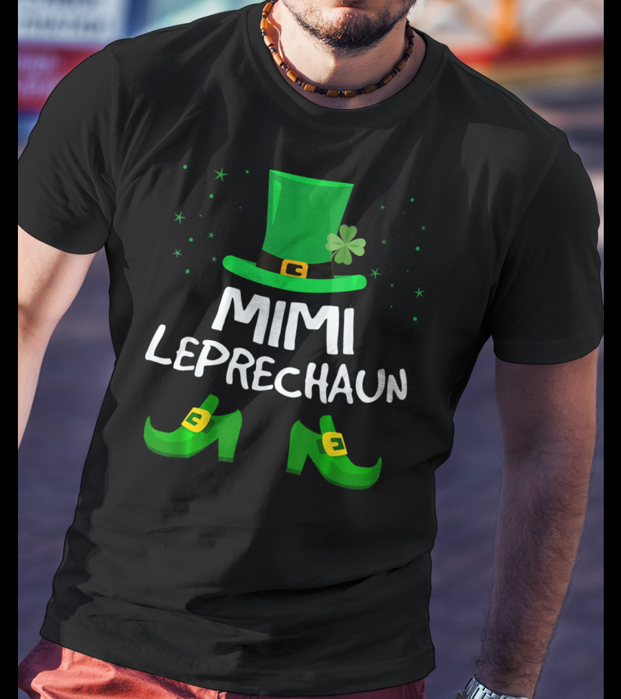 Mimi Leprechaun Saint Patricks Hat Shoes Shamrocks T-Shirt