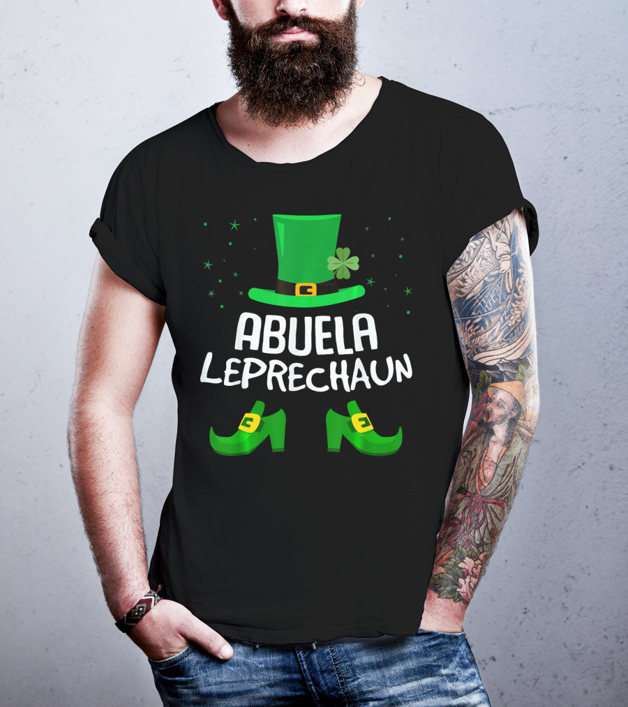 Abuela Leprechaun Saint Patricks Hat And Shoes T-Shirt