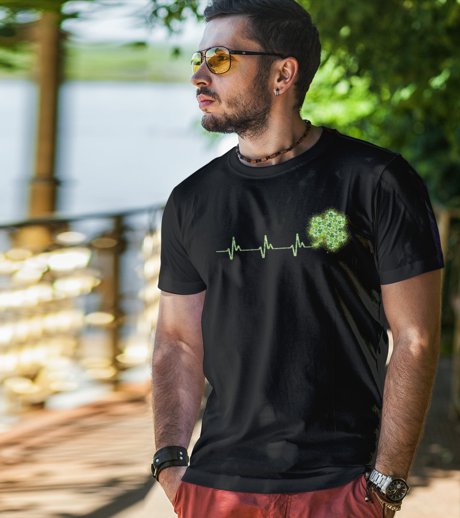 HeartBeat Shamrock St Patricks Day T-Shirt