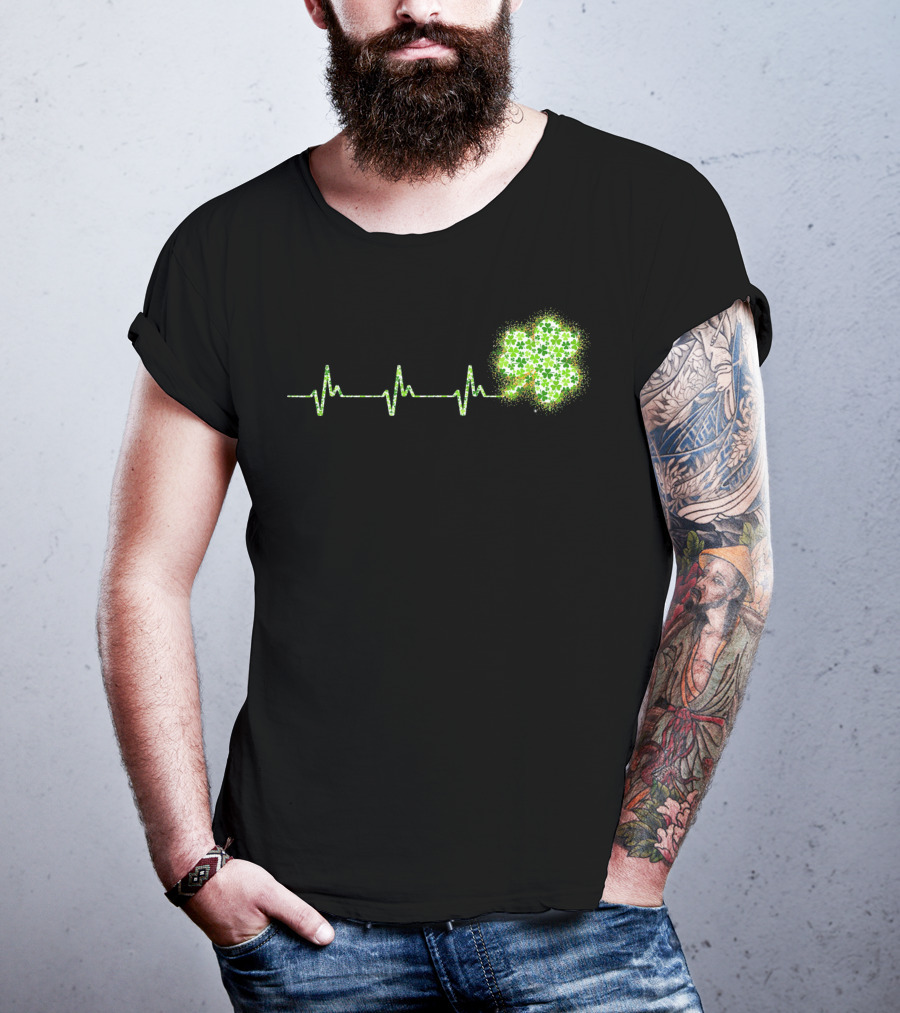 HeartBeat Shamrock St Patricks Day T-Shirt