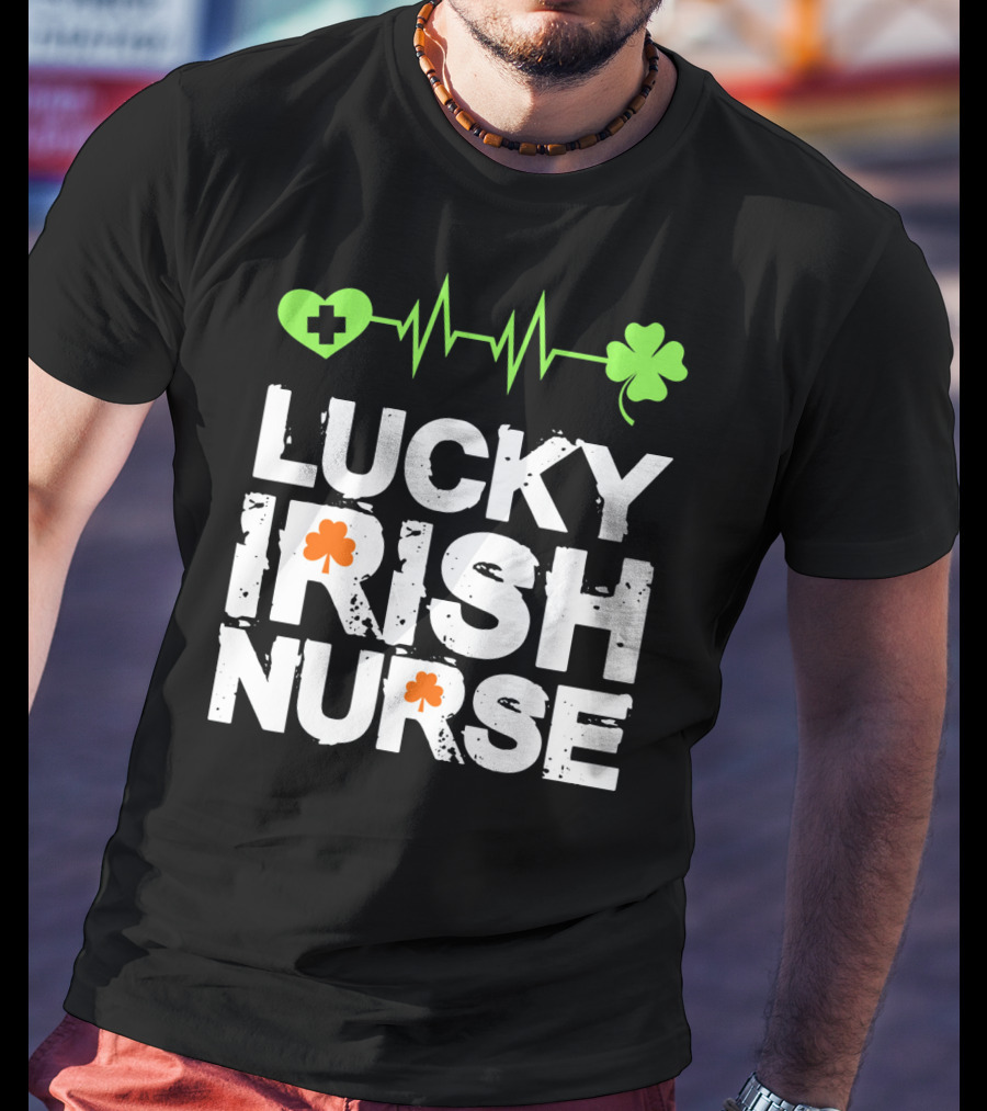 Lucky Irish Nurse St Patricks Day T-Shirt