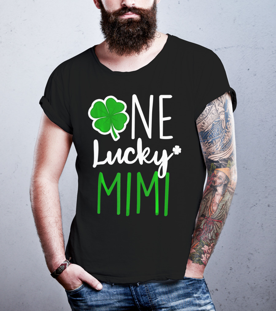 One Lucky Mimi St Patricks Day Shamrock T-Shirt