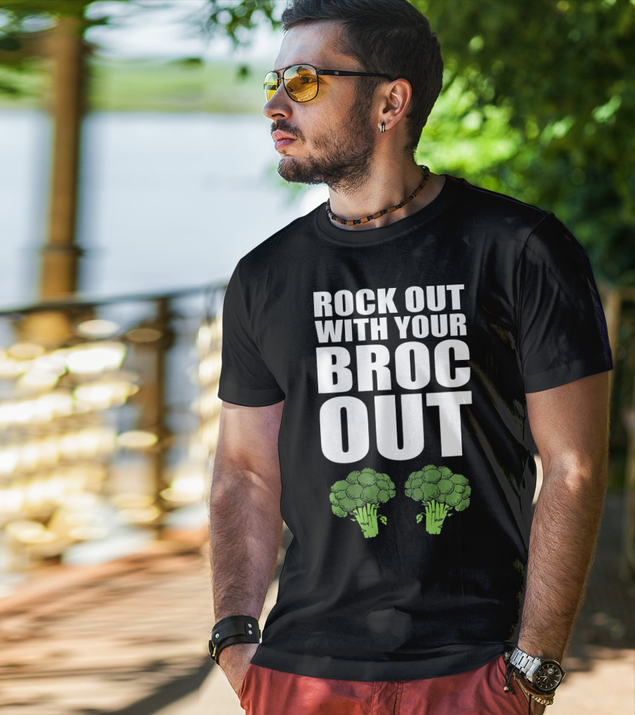 Rock Out With Your Broc Out Broccoli T-Shirt