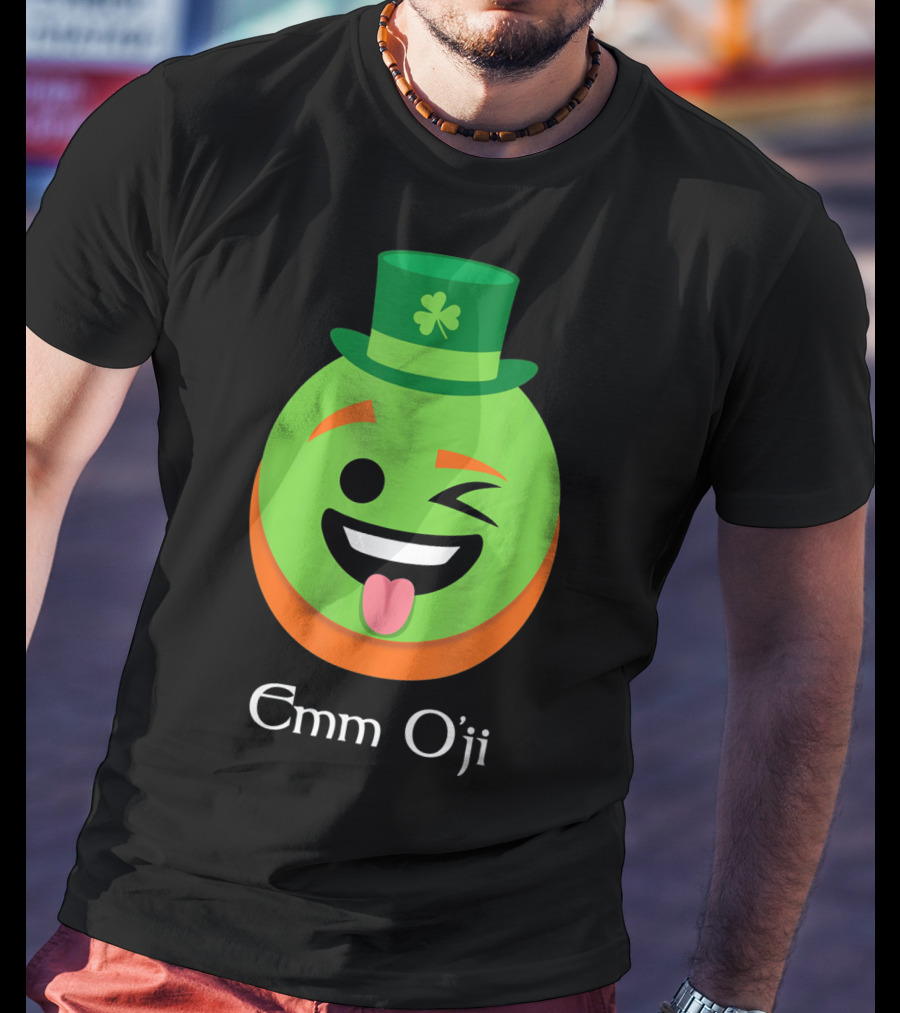 Emm O'ji Happy Saint Patricks Day Emoji Irish Fun T-Shirt