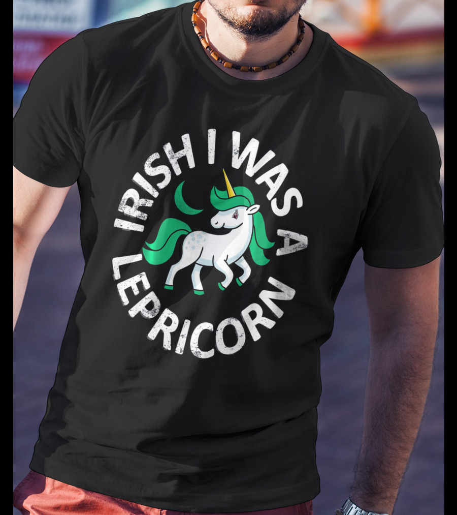 Irish I Was A Lepricorn Unicorn St. Patrick's Day T-Shirt