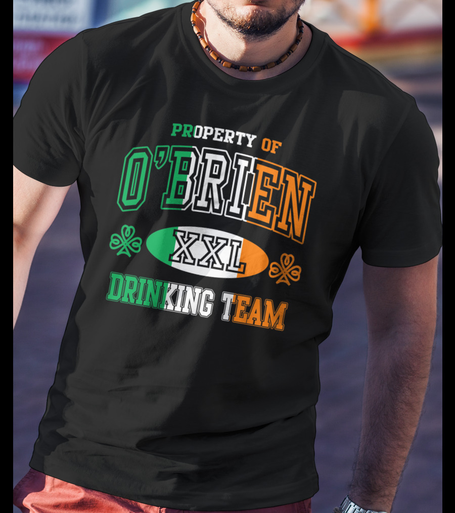 Property Of O'Brien XXL Irish Drinking Team T-Shirt