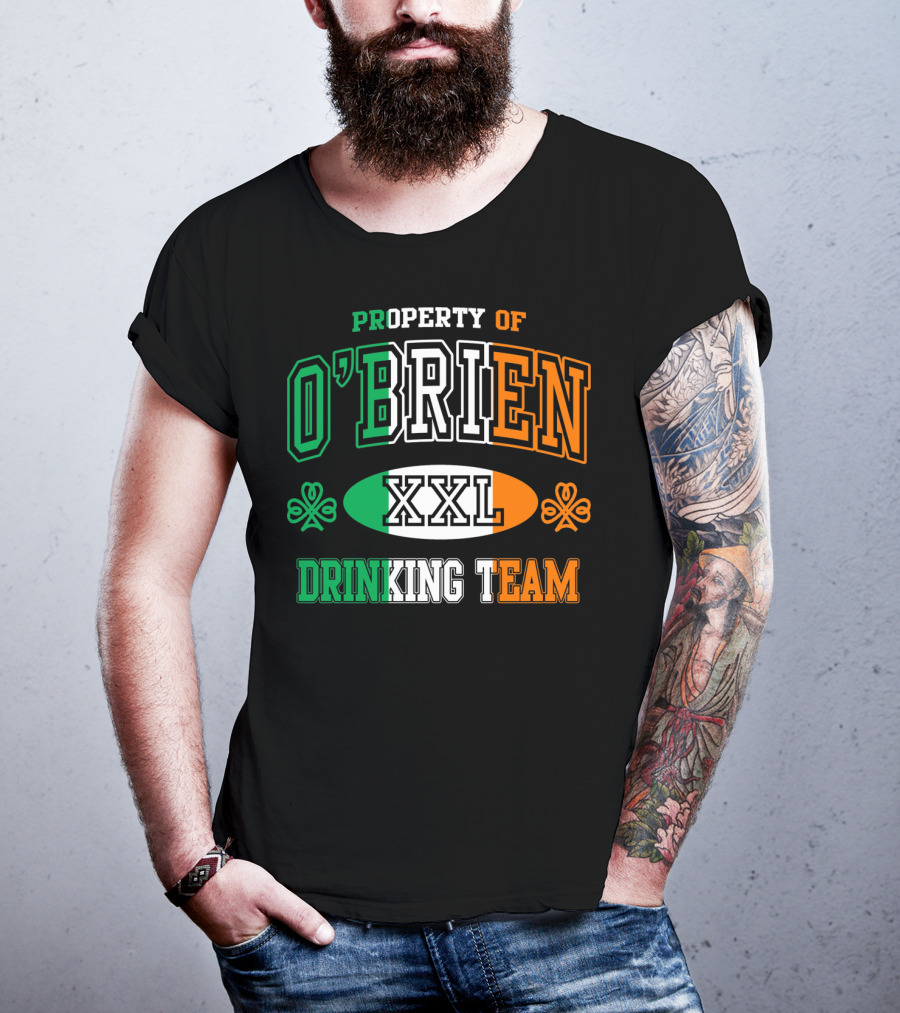 Property Of O'Brien XXL Irish Drinking Team T-Shirt