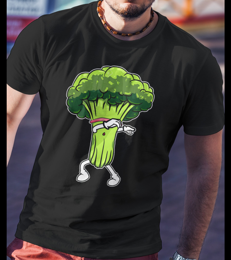 Broccoli Dabbing Meme Funny Dance Veggie Trend T-Shirt
