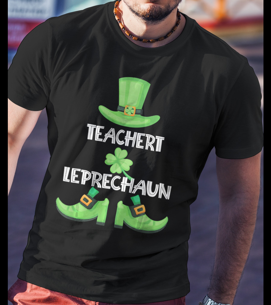 Teacher Leprechaun St. Patrick's Day Family Matching Group T-Shirt