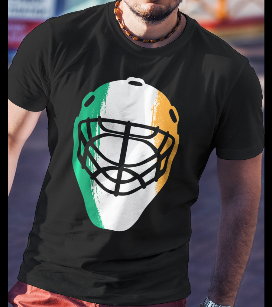 St Patricks Day Irish Hockey Mask T-Shirt