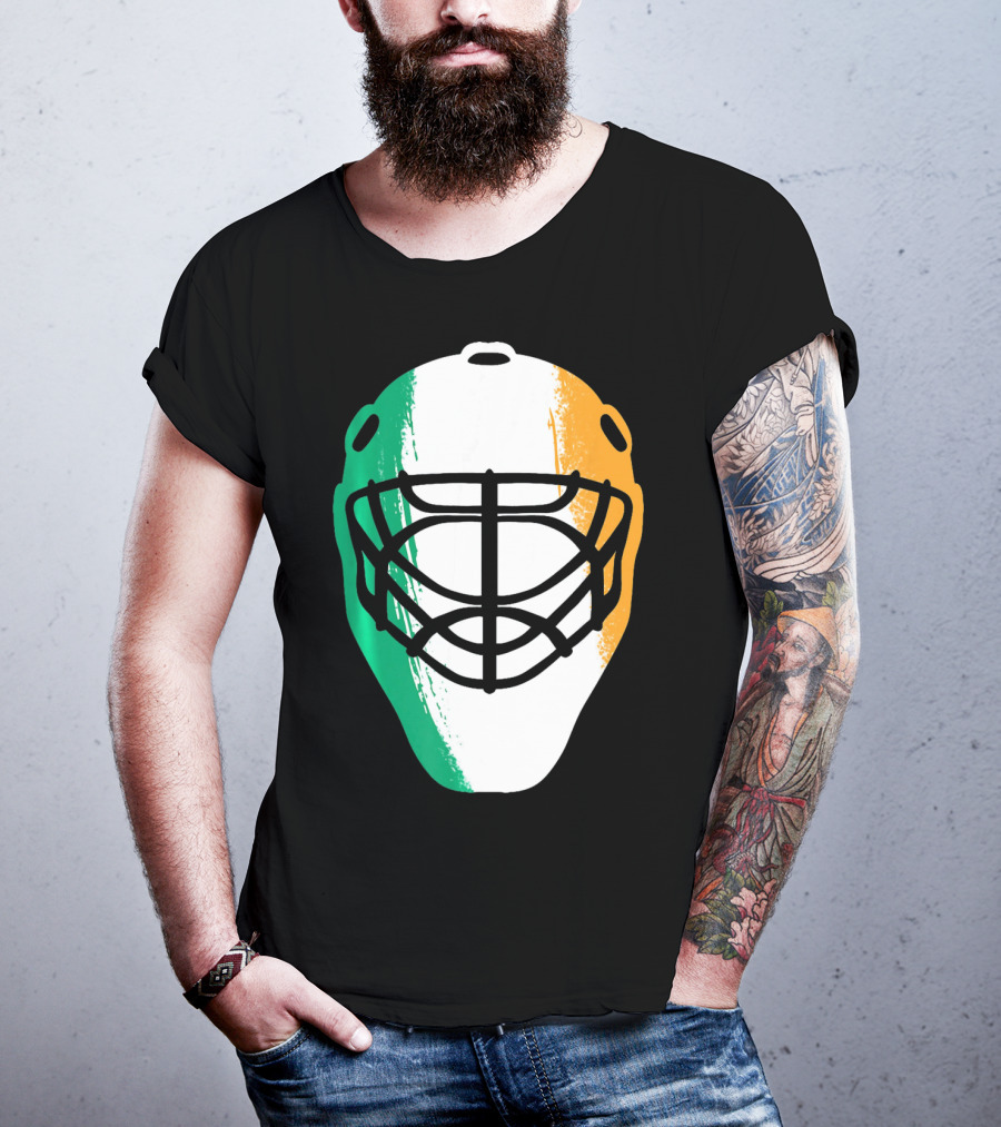 St Patricks Day Irish Hockey Mask T-Shirt