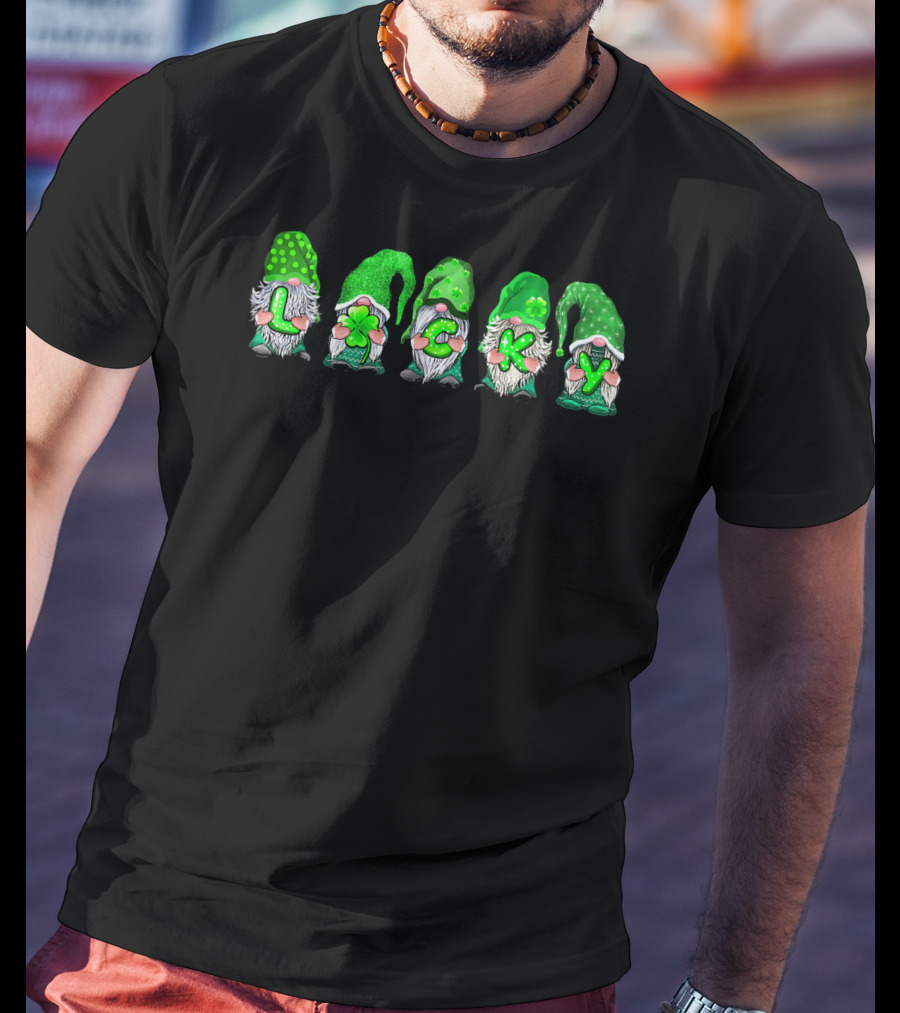 Leprechaun Gnomes Lucky Irish Patricks T-Shirt