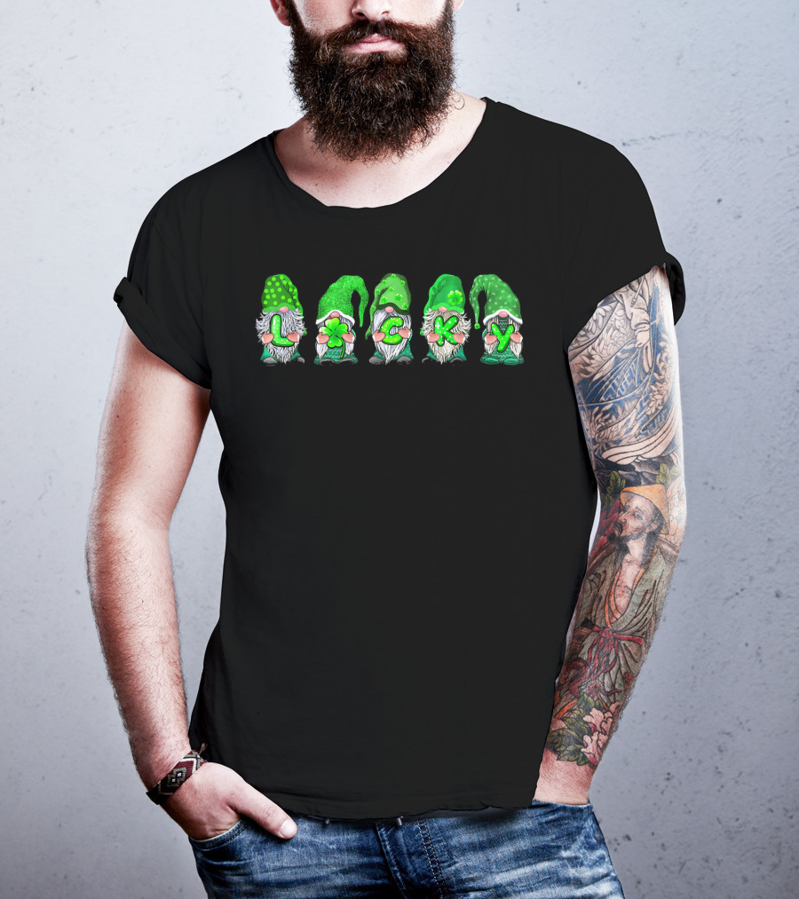 Leprechaun Gnomes Lucky Irish Patricks T-Shirt