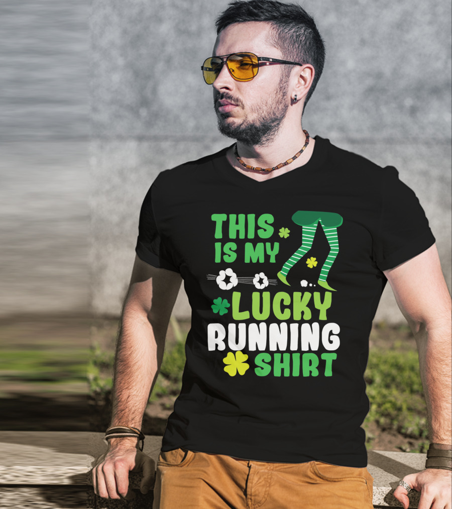 This Is My Lucky Running Shirt St Patricks Day 5k T-Shirt