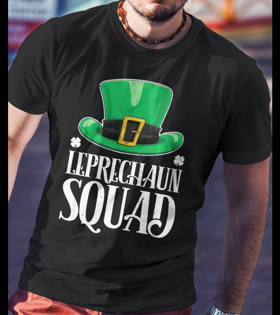 Leprechaun Squad St. Patrick's Day Irish Hat T-Shirt