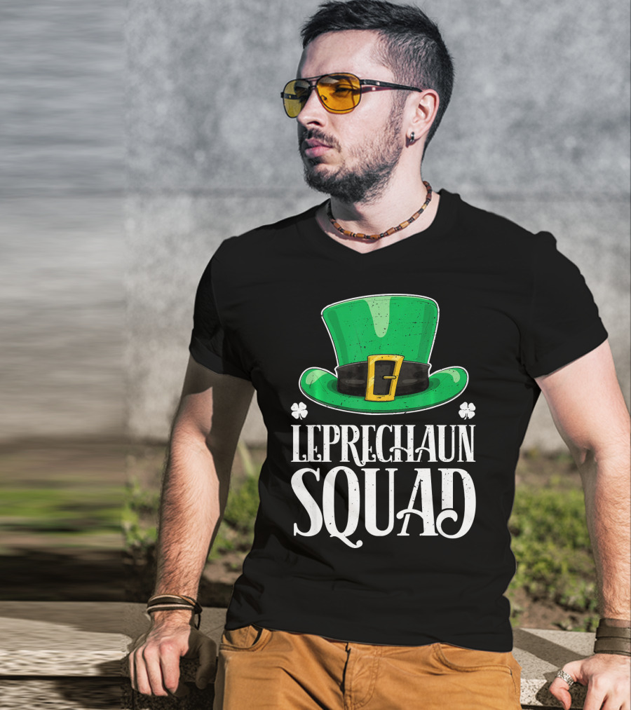 Leprechaun Squad St. Patrick's Day Irish Hat T-Shirt