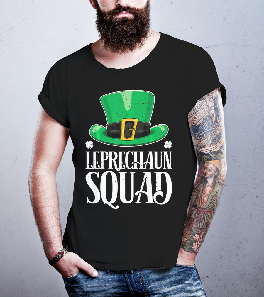 Leprechaun Squad St. Patrick's Day Irish Hat T-Shirt