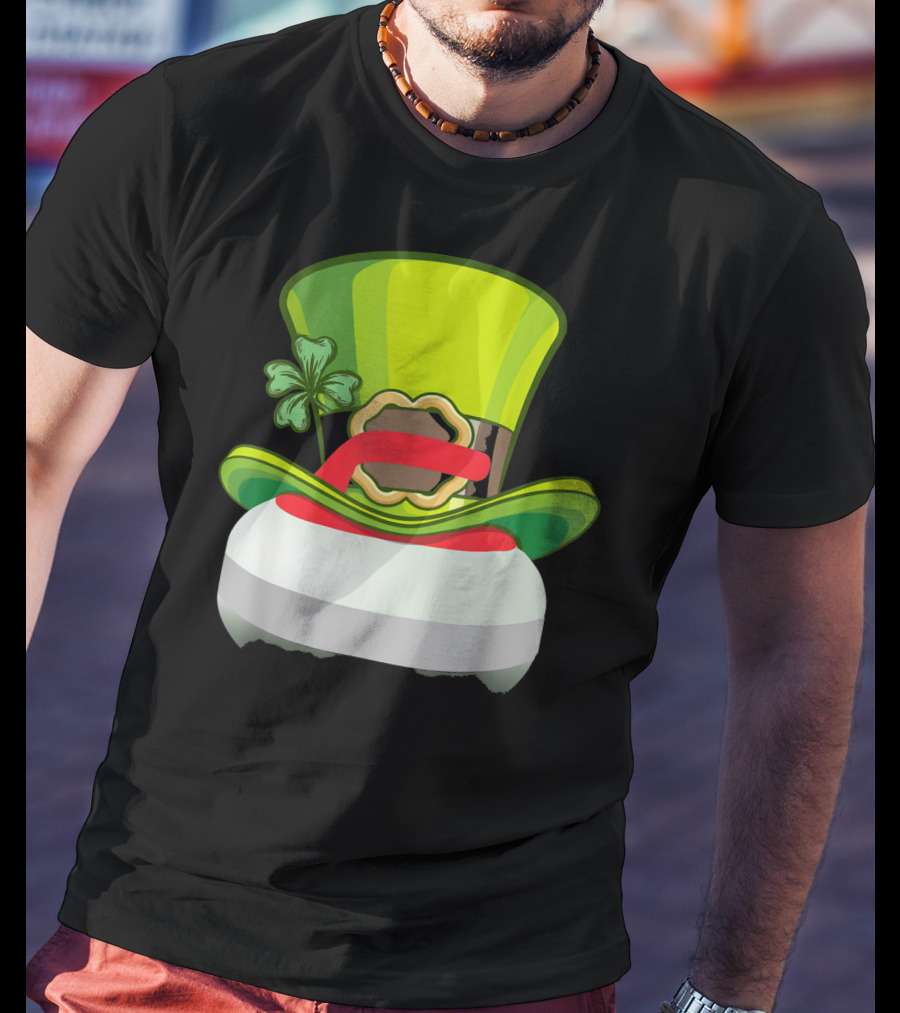 Leprechaun Curling Irish Hat Shamrock T-Shirt
