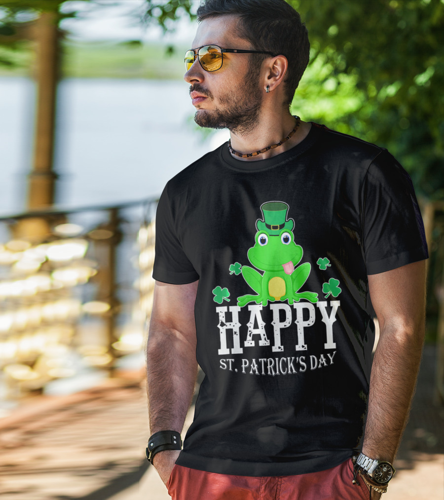 Happy St. Patrick's Day Irish Frog T-Shirt