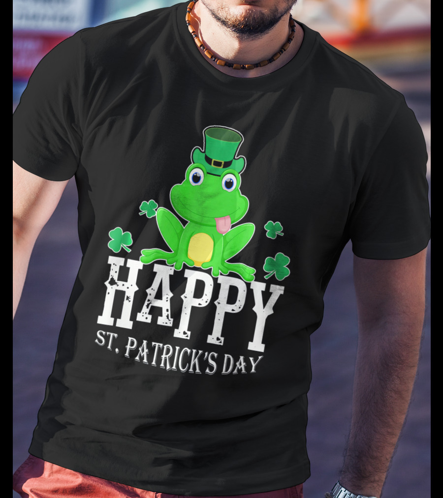Happy St. Patrick's Day Irish Frog T-Shirt