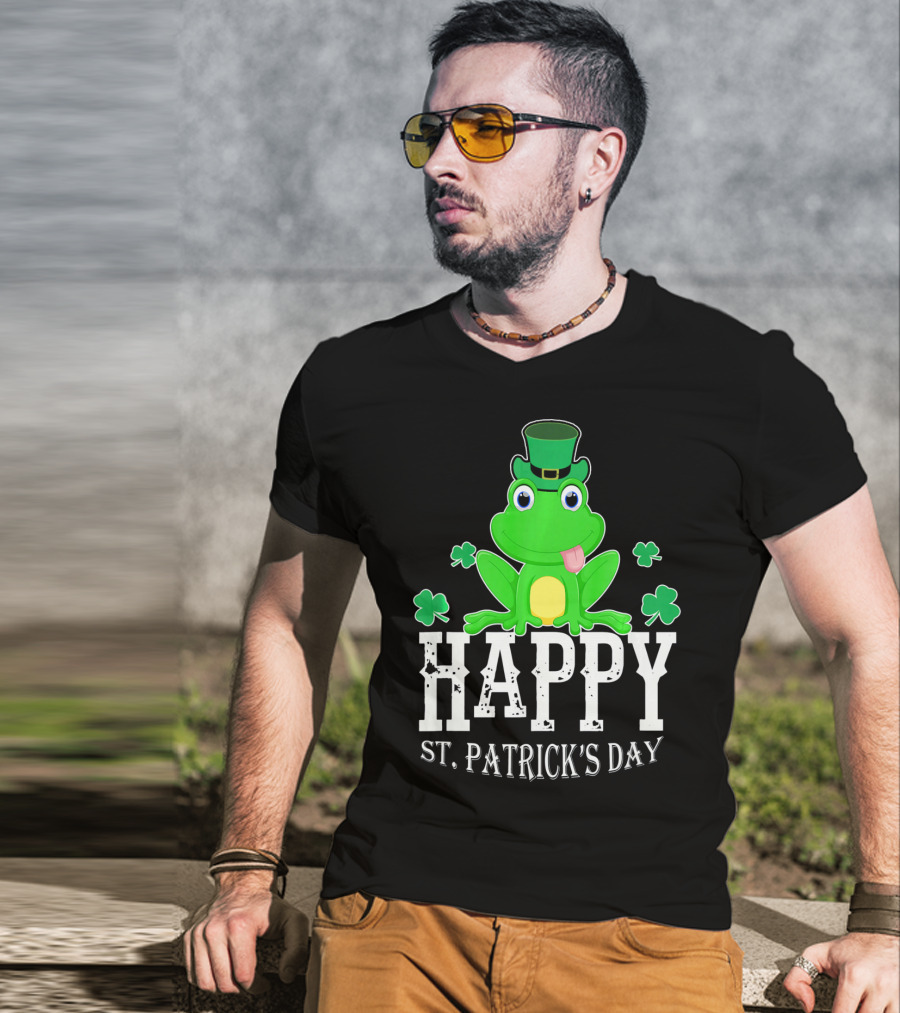 Happy St. Patrick's Day Irish Frog T-Shirt