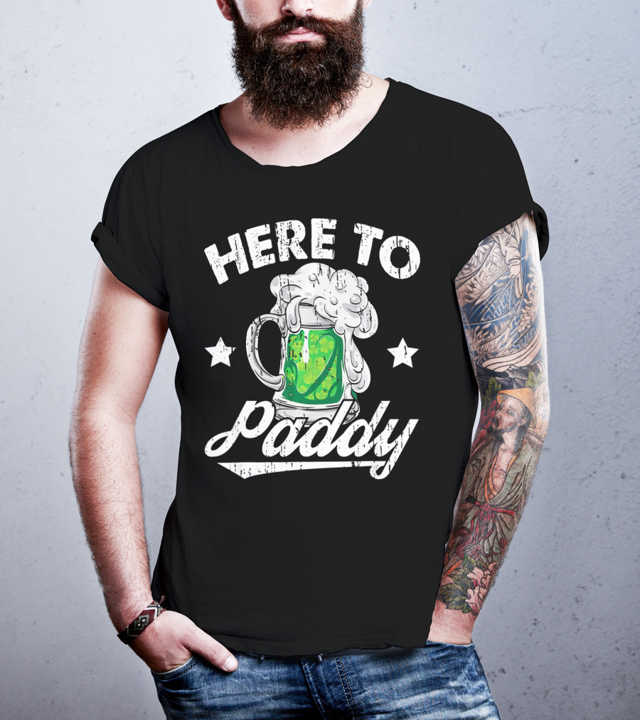 Here To Paddy Green Beer Mug St Pat T-Shirt