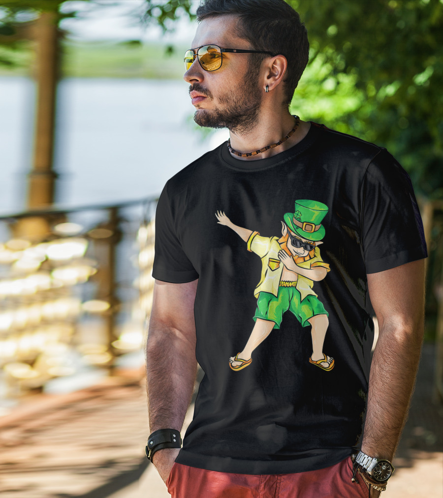 Summer Dabbing Leprechaun St. Patrick's T-Shirt