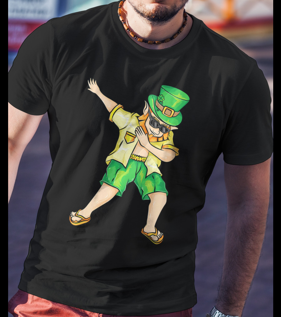 Summer Dabbing Leprechaun St. Patrick's T-Shirt