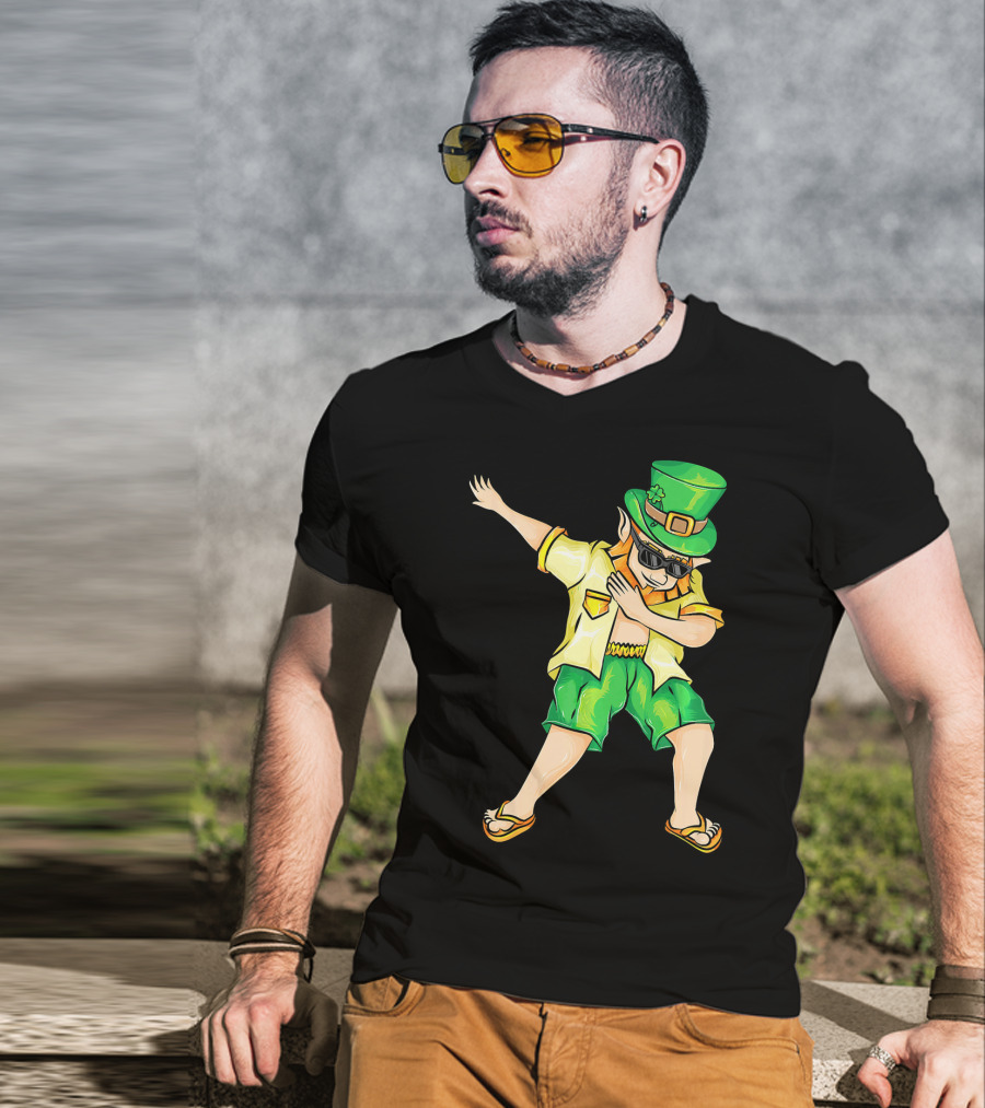 Summer Dabbing Leprechaun St. Patrick's T-Shirt
