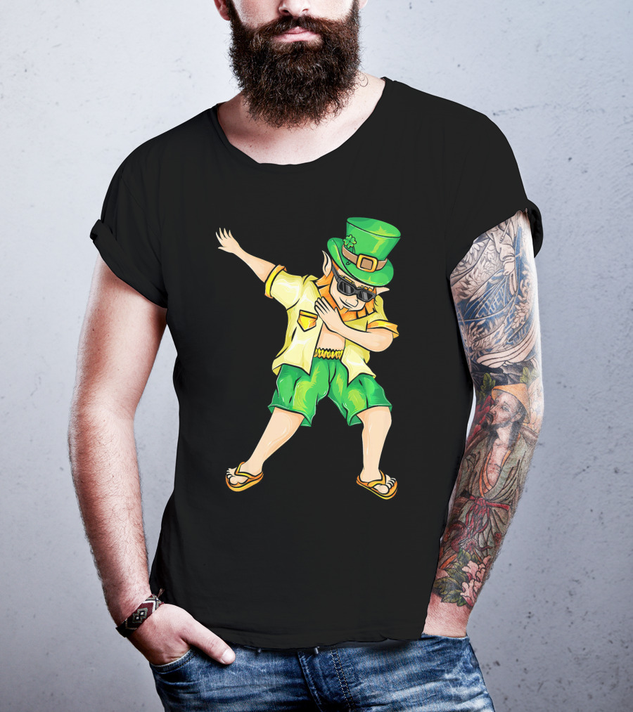 Summer Dabbing Leprechaun St. Patrick's T-Shirt
