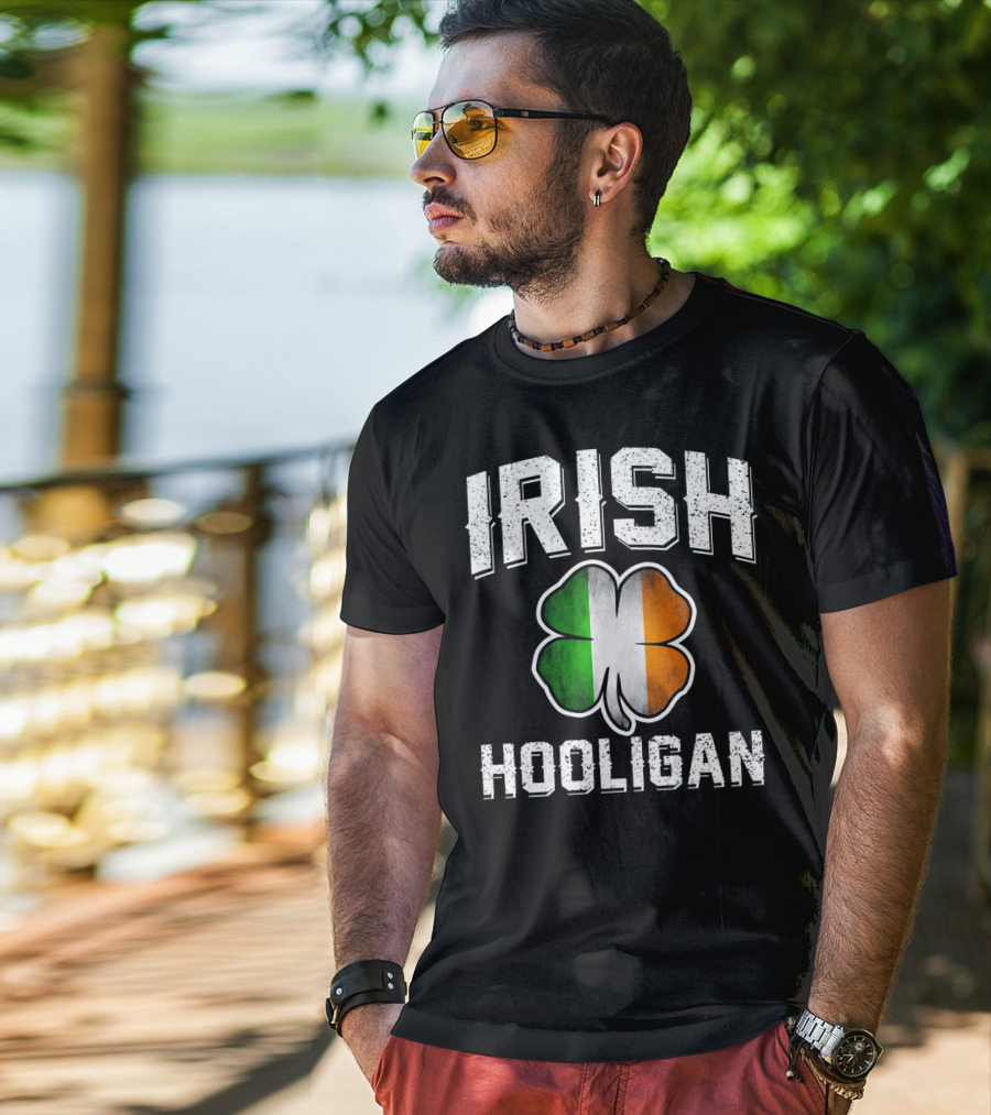 Irish Hooligan Shamrock St Patrick's Day T-Shirt