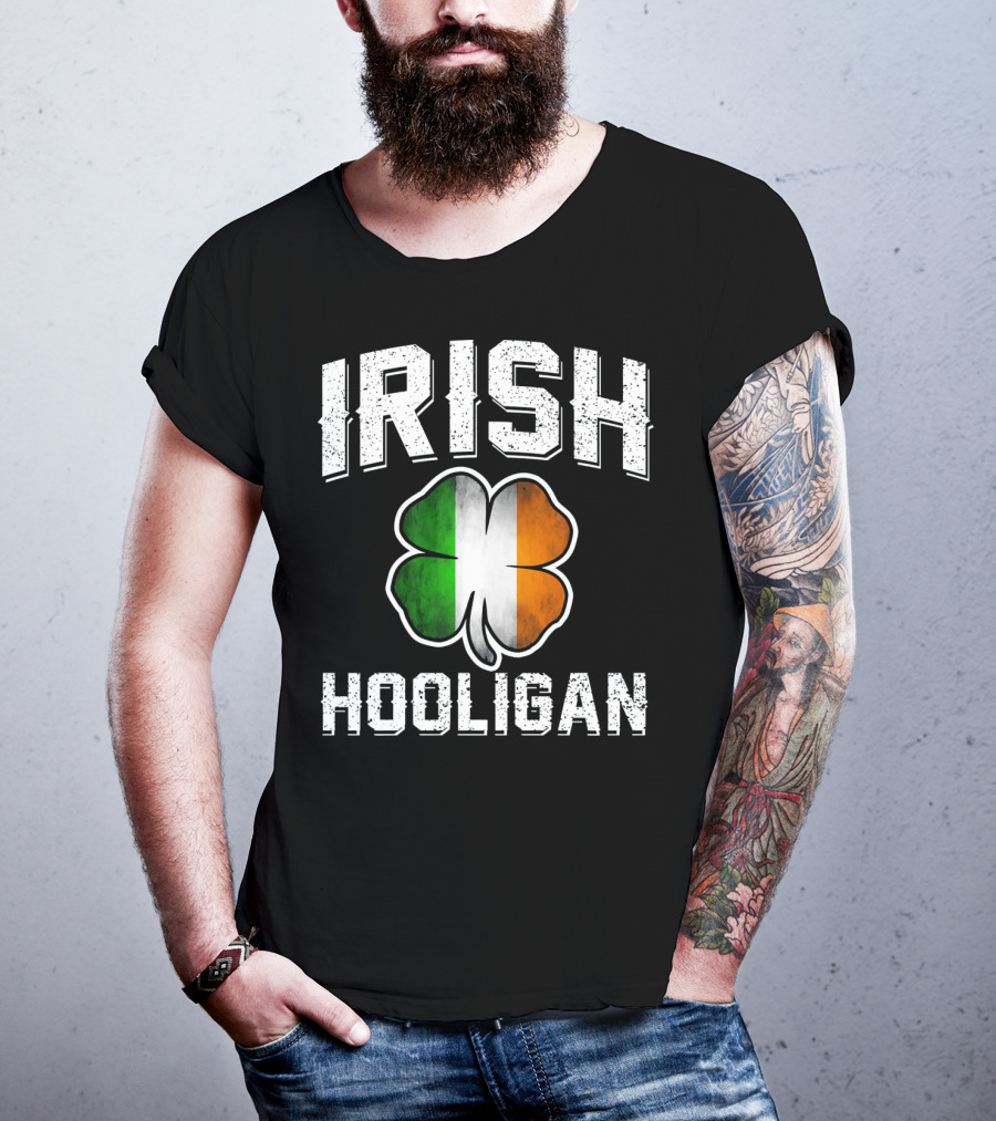 Irish Hooligan Shamrock St Patrick's Day T-Shirt