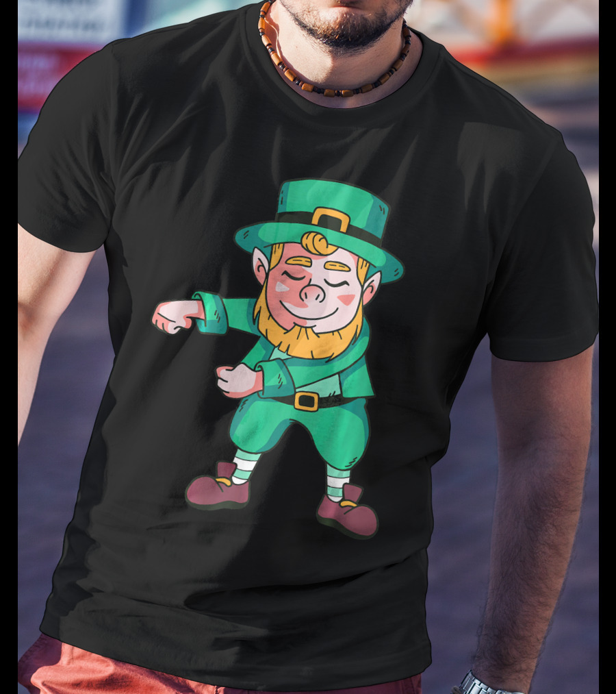 Flossing Leprechaun St. Patrick's Day Celebration Dance T-Shirt