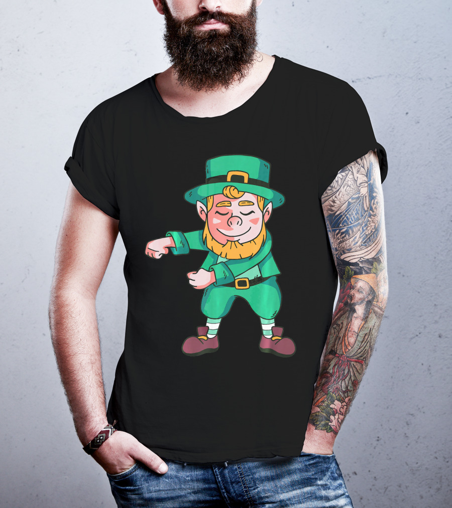 Flossing Leprechaun St. Patrick's Day Celebration Dance T-Shirt