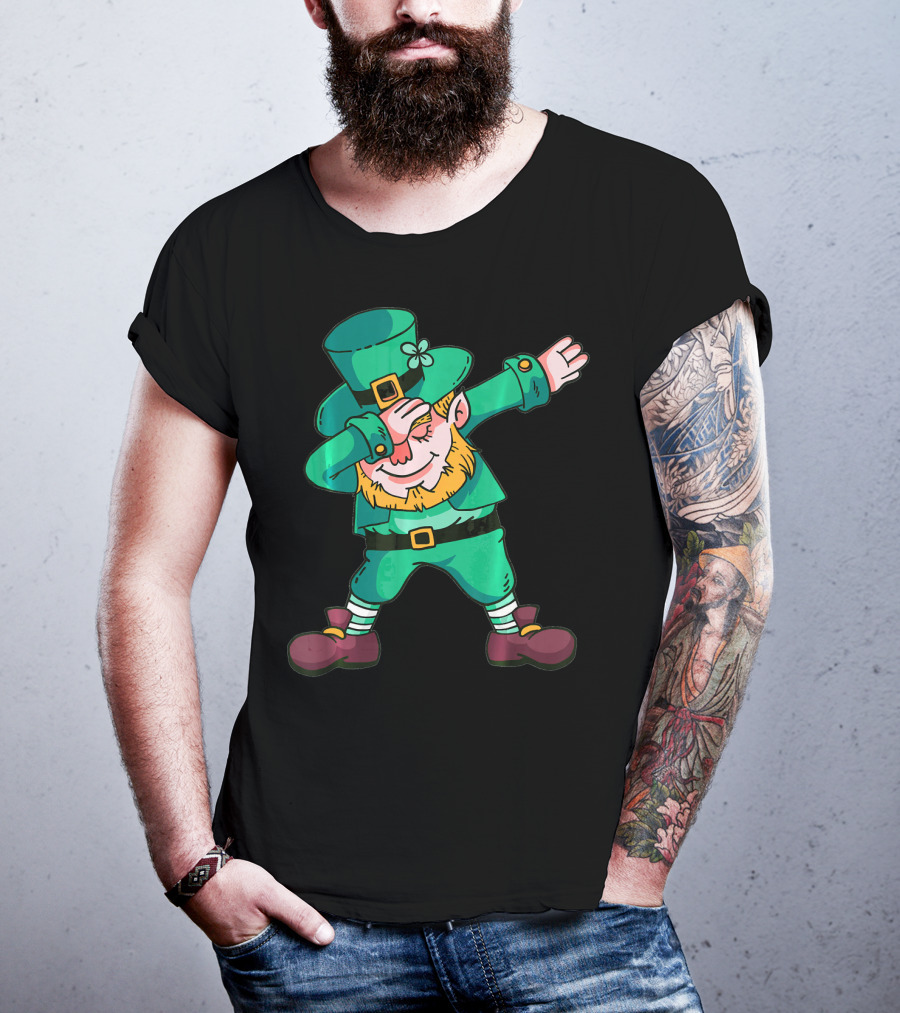 St Patricks Day Leprechaun Dab Dance T-Shirt