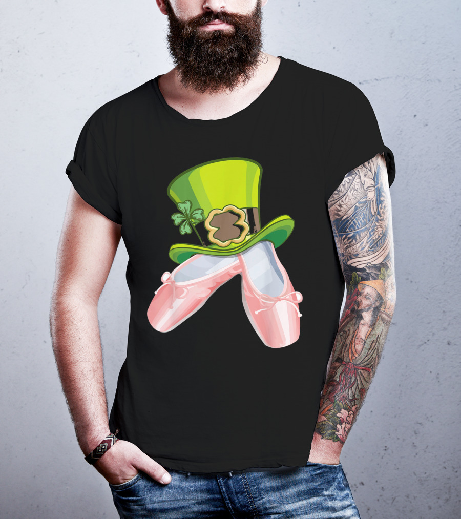 Leprechaun Ballet Shoes And Green Hat T-Shirt