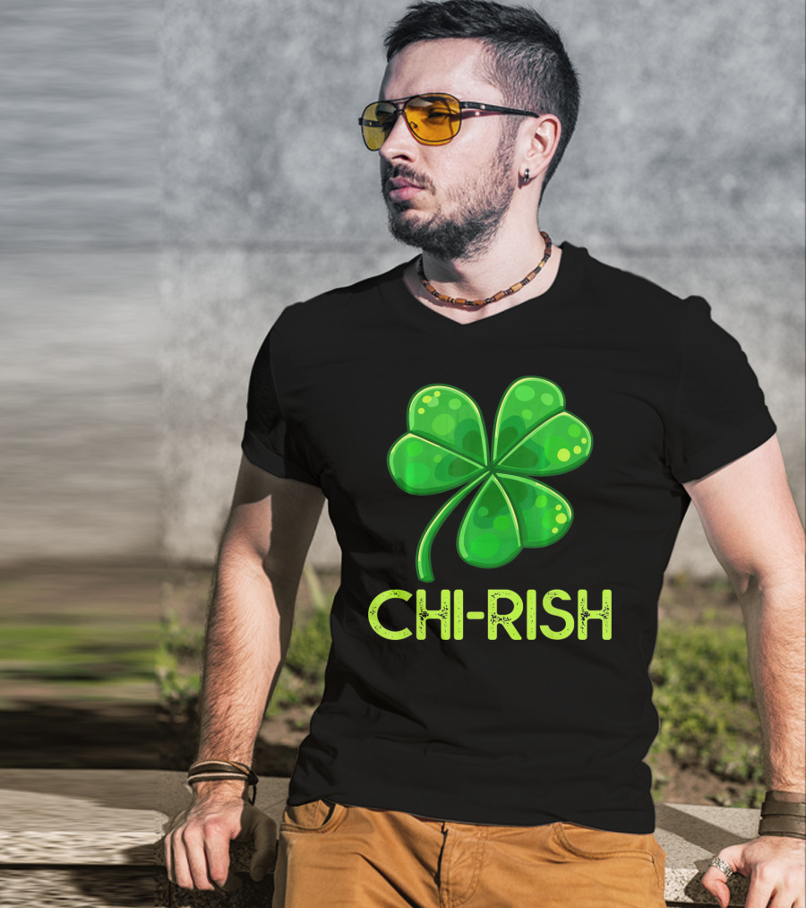 Chi-Rish Shamrock Chicago St Patrick's Day T-Shirt