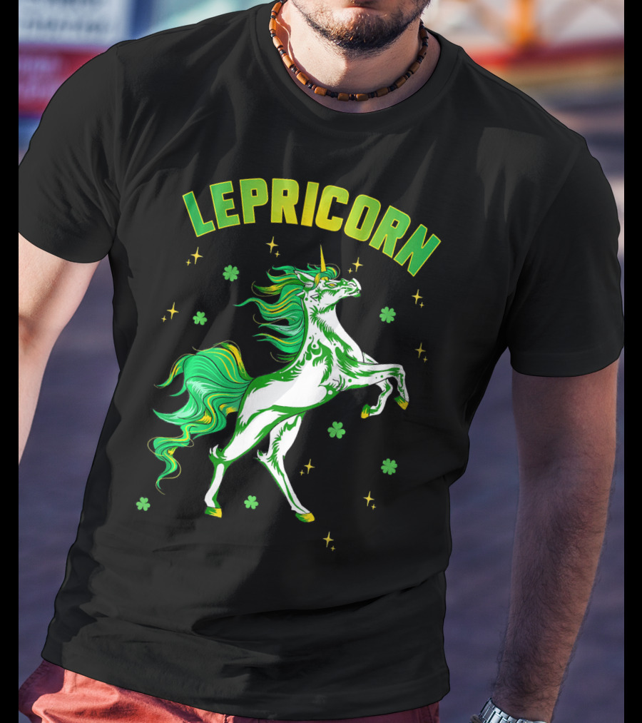 Lepricorn Unicorn St Patricks Day Girls T-Shirt