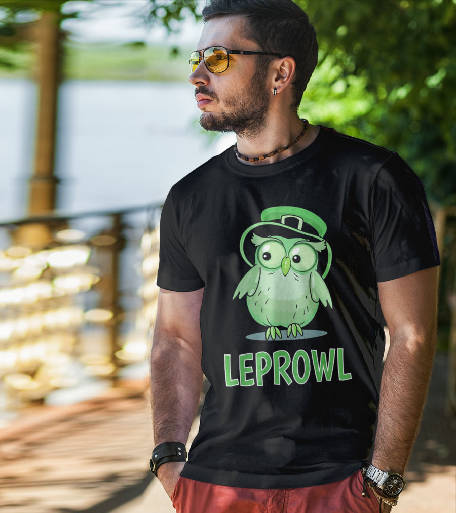 Leprechaun Owl St. Patrick's Day Leprowl T-Shirt